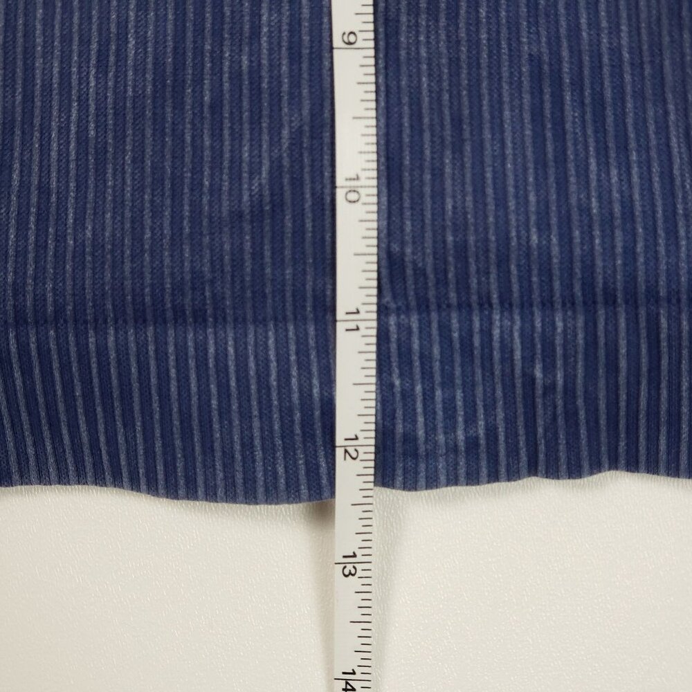 Spiritual Gangster Seamless Ribbed V-Neck Crop Bralette Womens M/L Deep Sea Blue - Picture 11 of 16